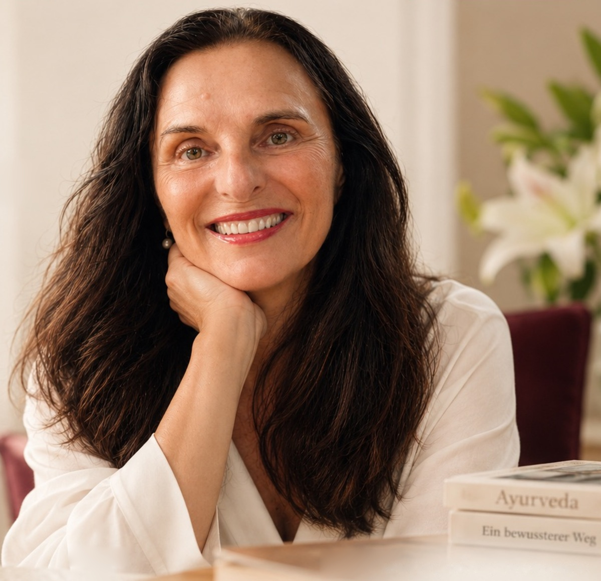 Suyogi Gessner in ihrer Ayurveda Praxis